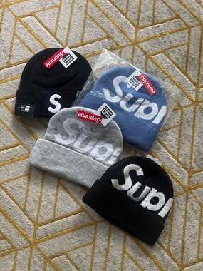 Supreme Big Logo and New Era S Logo Beanie Collection - Set of 4
